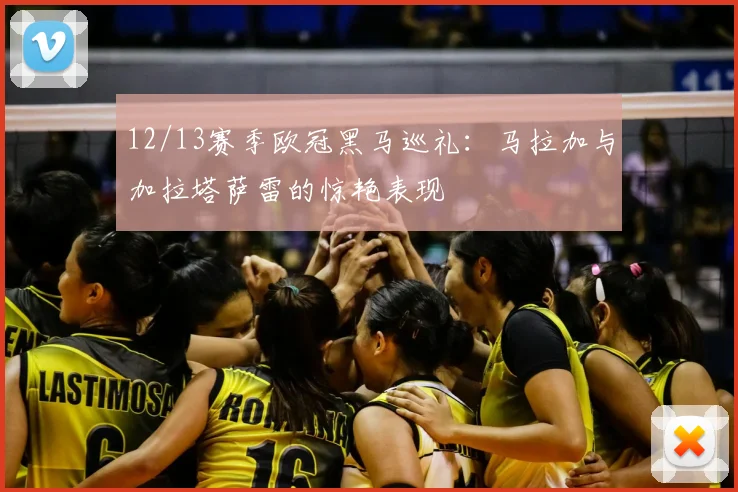 12/13赛季欧冠黑马巡礼：马拉加与加拉塔萨雷的惊艳表现